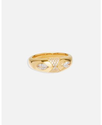 By Charlotte - Gold Watchful Gaze Ring - Jewellery (Gold) Gold Watchful Gaze Ring