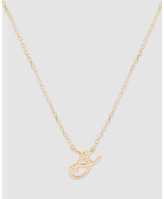 By Charlotte - Love Letter 'B' Necklace - Jewellery (Gold) Love Letter 'B' Necklace