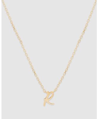 By Charlotte - Love Letter 'R' Necklace - Jewellery (Gold) Love Letter 'R' Necklace