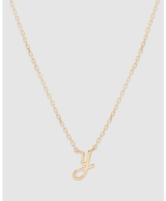 By Charlotte - Love Letter 'Y' Necklace - Jewellery (Gold) Love Letter 'Y' Necklace