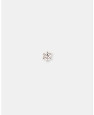 By Charlotte - Tiny Crystal Single Stud - Jewellery (Gold) Tiny Crystal Single Stud