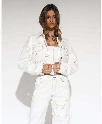 BY.DYLN - Fargo Jacket - Denim jacket (White) Fargo Jacket