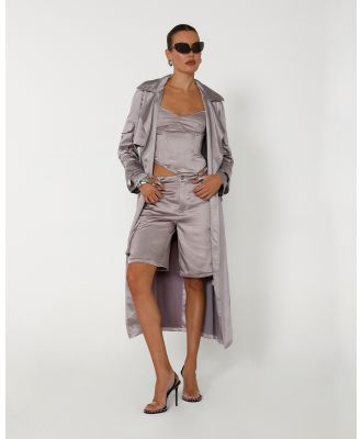 BY.DYLN - Isabella Trench - Trench Coats (Light Blue) Isabella Trench