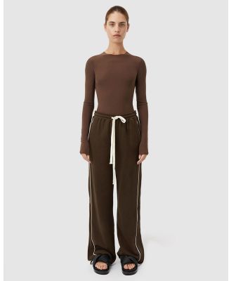 C&M CAMILLA AND MARC - Canton Track Pants - Sweatpants (Coffee) Canton Track Pants
