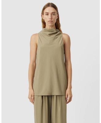 C&M CAMILLA AND MARC - Naiomi High Neck Top - Tops (Olive) Naiomi High Neck Top