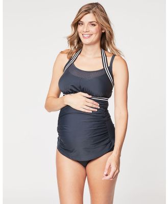 Cake Maternity - Chinotto Fuller Maternity Tankini Set (for D G Cups) - One-Piece / Swimsuit (Grey) Chinotto Fuller Maternity Tankini Set (for D-G Cups)