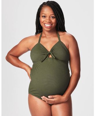 Cake Maternity - Kombucha Maternity Swimsuit (for B DD Cups) - One-Piece / Swimsuit (Green) Kombucha Maternity Swimsuit (for B-DD Cups)