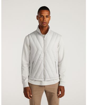Calibre - Quilted Tech Down Gilet - Coats & Jackets (Ecru) Quilted Tech Down Gilet