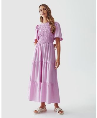 Calli - Elora Midi Dress - Dresses (Lilac) Elora Midi Dress