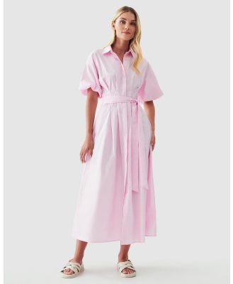 Calli - Genette Midi Dress - Dresses (Pale Pink) Genette Midi Dress