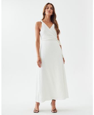 Calli - Macia Wrap Dress - Dresses (White) Macia Wrap Dress