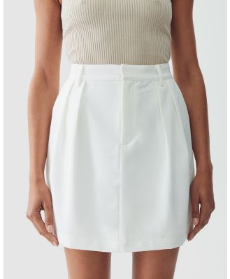 Calli - Mari Mini Skirt - Skirts (Ivory) Mari Mini Skirt