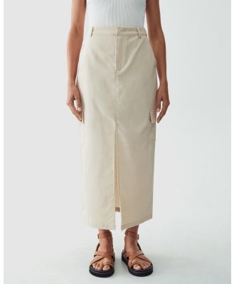 Calli - Olesia Midi Skirt - Skirts (Sand) Olesia Midi Skirt