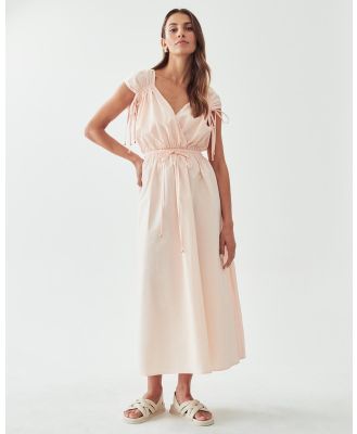 Calli - Pilar Midi Dress - Dresses (Apricot) Pilar Midi Dress