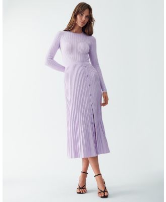 Calli - Sallee Knit Dress - Dresses (Lilac) Sallee Knit Dress