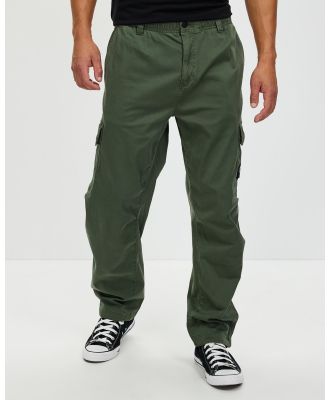 Calvin Klein Jeans - Essential Regular Cargo Pants - Pants (Thyme) Essential Regular Cargo Pants
