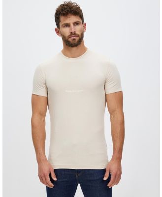 Calvin Klein Jeans - Institutional Tee - T-Shirts & Singlets (Classic Beige) Institutional Tee