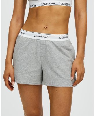 Calvin Klein - Lounge Refresh Sleep Shorts - Shorts (Grey Heather) Lounge Refresh Sleep Shorts