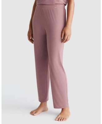 Calvin Klein - Minimalist Micro With Lace Lounge Sleep Pants - Sleepwear (Capri Rose) Minimalist Micro With Lace Lounge Sleep Pants