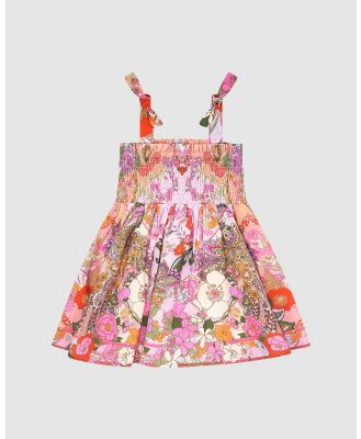 Camilla - Dress With Shirring   Babies - Printed Dresses (Clever Clogs) Dress With Shirring - Babies