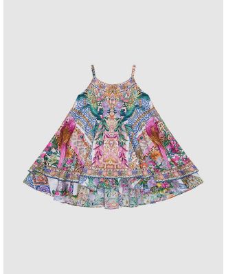 Camilla - Ruffle Hem Dress   Babies - Printed Dresses (Flowers Of Neptune) Ruffle Hem Dress - Babies