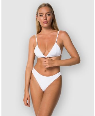 Cantik Swimwear - Phoenix Top - Bikini Tops (White Rib) Phoenix Top