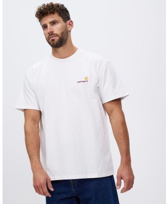 Carhartt - American Script Short Sleeve T Shirt - T-Shirts & Singlets (White) American Script Short Sleeve T-Shirt