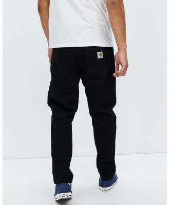 Carhartt - Newel Pants - Jeans (Black One Wash) Newel Pants