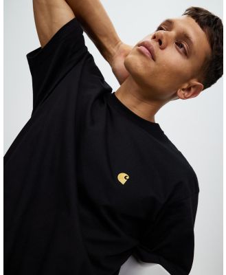Carhartt - SS Chase T Shirt - T-Shirts & Singlets (Black & Gold) SS Chase T-Shirt
