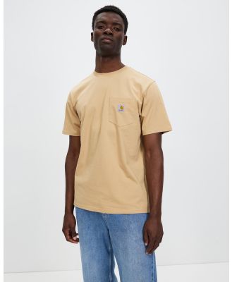 Carhartt - SS Pocket T Shirt - T-Shirts & Singlets (Dusty Brown) SS Pocket T-Shirt