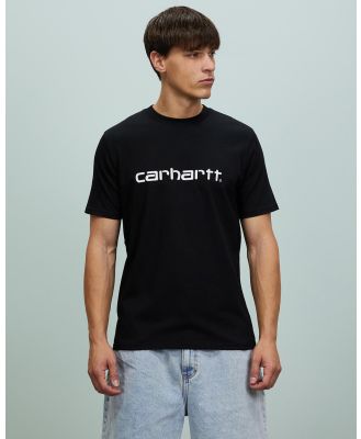 Carhartt - SS Script T Shirt - T-Shirts & Singlets (Black & White) SS Script T-Shirt