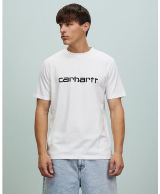 Carhartt - SS Script T Shirt - T-Shirts & Singlets (White & Black) SS Script T-Shirt
