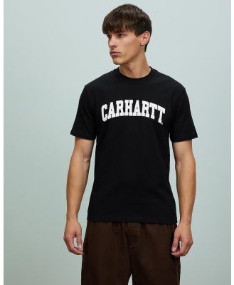 Carhartt - SS University T Shirt - T-Shirts & Singlets (Black & White) SS University T-Shirt