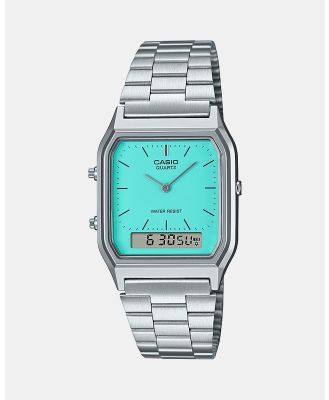 Casio - AQ230A 2A2 - Watches (Silver & Blue) AQ230A-2A2