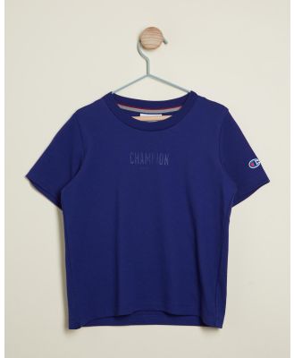 Champion - Rochester Base Tee   Kids Teens - T-Shirts & Singlets (Cobalt) Rochester Base Tee - Kids-Teens