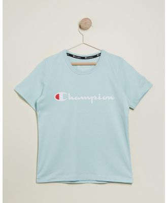Champion - Script Short Sleeve Tee   Kids Teens - Short Sleeve T-Shirts (Seoul Soul) Script Short Sleeve Tee - Kids-Teens