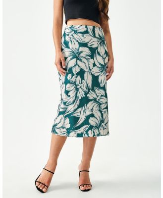 CHANCERY - Merrie Slip Midi Skirt - Skirts (Summer Lillies) Merrie Slip Midi Skirt