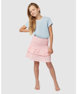 Chasing Sunshine Sydney - Positano Skirt - Skirts (Pink and White) Positano Skirt