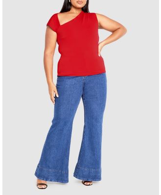 City Chic - Abel Top - Tops (Red) Abel Top