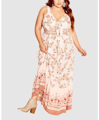 City Chic - Floating Maxi Dress - All onesies (Ivory) Floating Maxi Dress