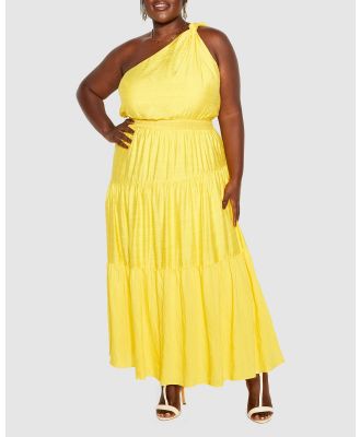City Chic - Kylieigh Dress - Dresses (Yellow) Kylieigh Dress