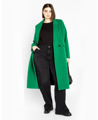 City Chic - Oaklyn Coat - Coats & Jackets (Green) Oaklyn Coat
