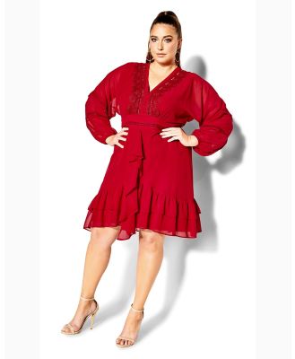 City Chic - Sweetheart Dress - Dresses (Red) Sweetheart Dress