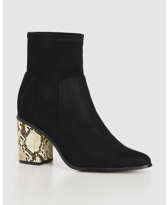 City Chic - WIDE FIT Kendra Ankle Boot - Ankle Boots (Black) WIDE FIT Kendra Ankle Boot