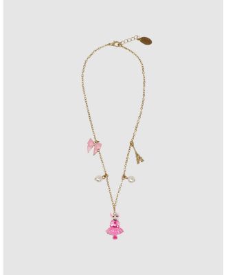 Claris The Chicest Mouse In Paris By Pink Poppy - Claris Charm Necklace - Jewellery (Gold) Claris Charm Necklace