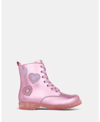 Clarks - Roxy - Boots (Pink Metallic) Roxy