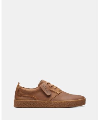 Clarks - Streethilllace - Casual Shoes (Dark Tan Leather) Streethilllace