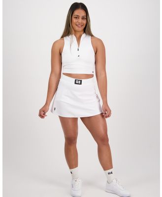 CLIQUE FITNESS - Zip Up Tank   White - Sports Tops & Bras (White) Zip Up Tank - White