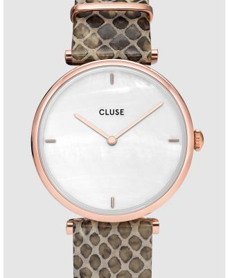 Cluse - Triomphe Leather - Watches (Python) Triomphe Leather