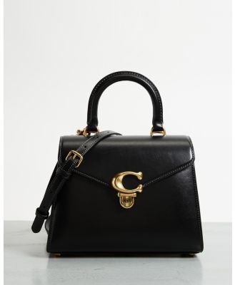 Coach - Luxe Refined Calf Leather Sammy Top Handle Bag - Handbags (Black) Luxe Refined Calf Leather Sammy Top Handle Bag